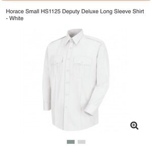 Horace‎ Small White Long Sleeve Dress Shirt